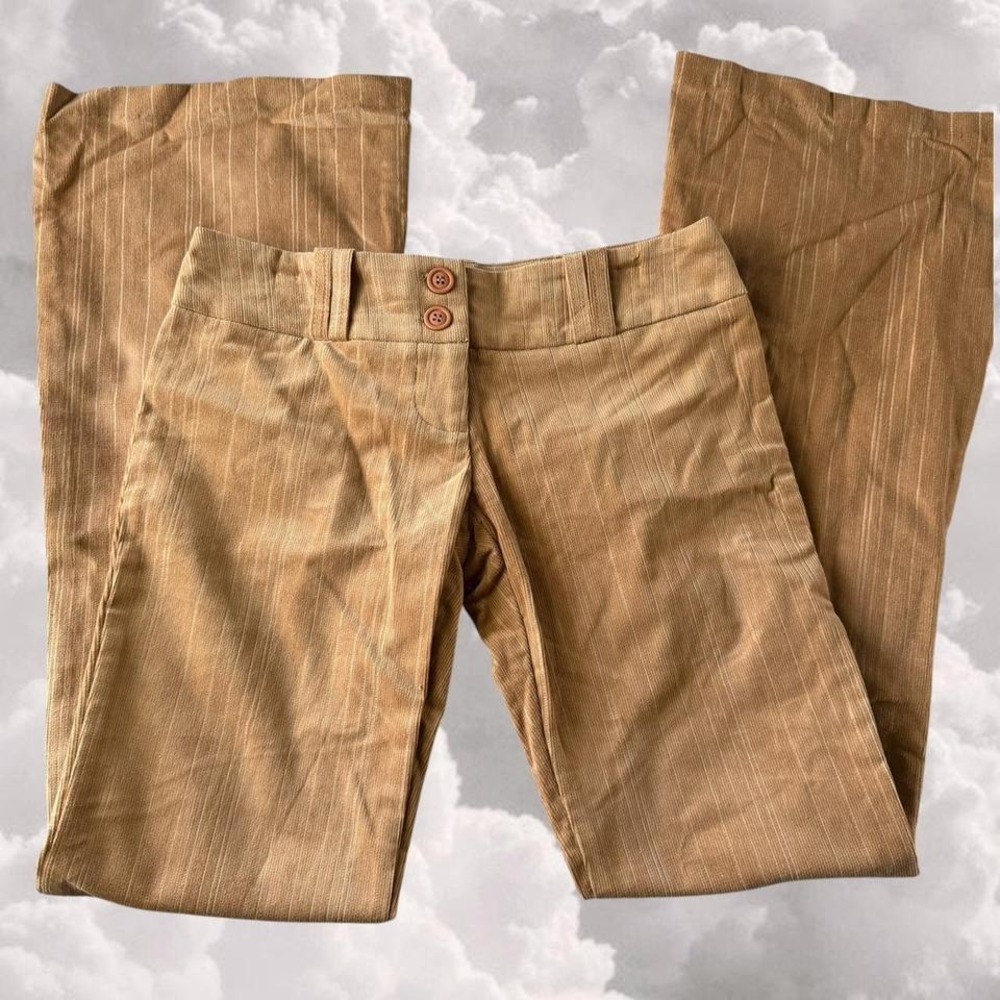 2000s Y2K western pinstripe low rise flared pants size small